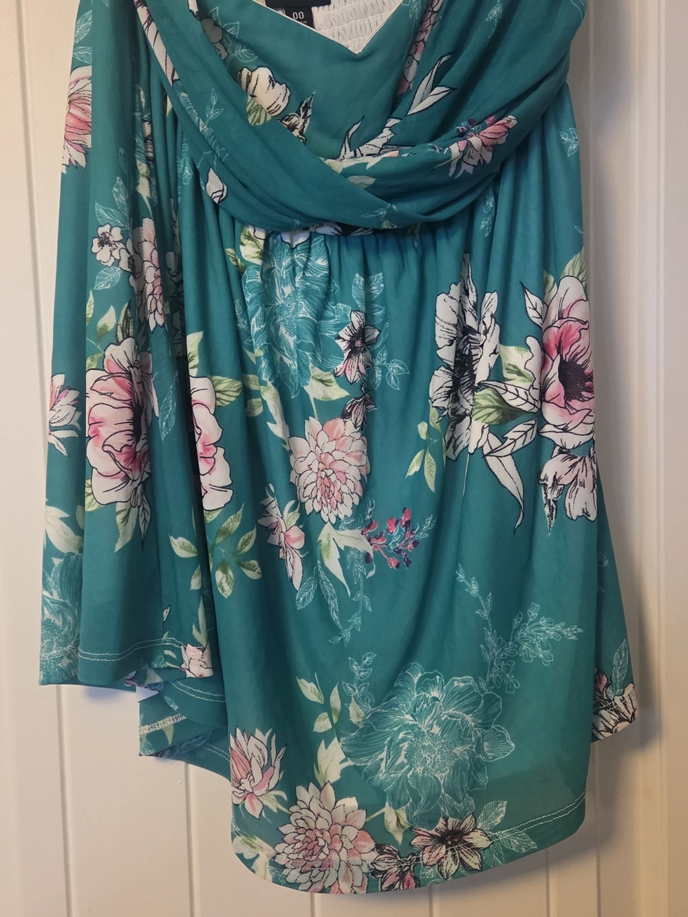 torrid Teal Floral Top